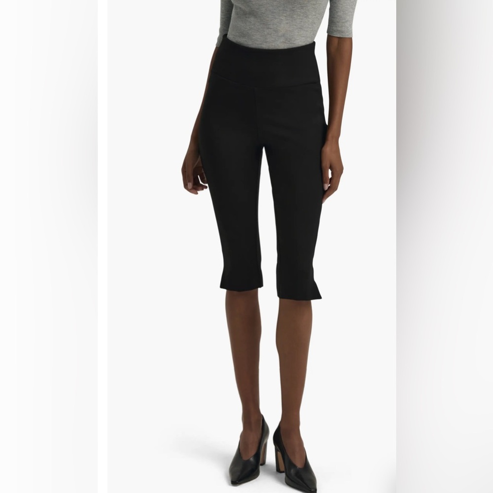 Favorite Daughter Black Cropped Ponte Flare Capris